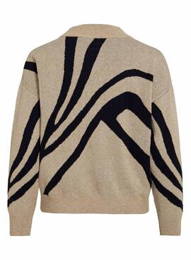 Vila Vitif beige Pullover für Damen