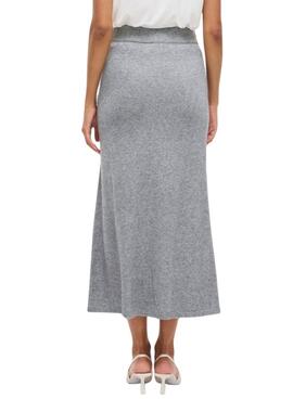 Rock Vila Viril Grau für Damen