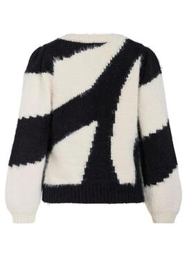 Vila Nuo Schwarz-Weiß Pullover für Damen