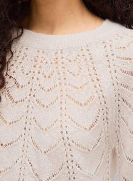 Vila Tuli Beige Jersey für Damen