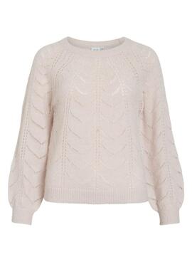 Vila Tuli Beige Jersey für Damen