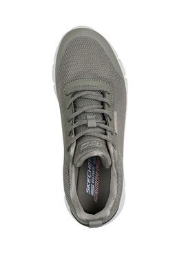 Skechers Bobs Flex Wasserdichte grüne Damen-Turnschuhe