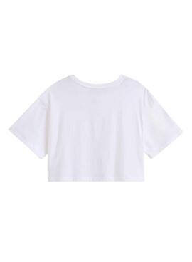 T-Shirt Vans Script weiß für Damen