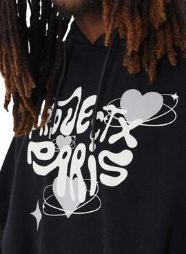 Sweatshirt Project x Paris Heart Schwarz für Herren.