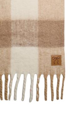 Schal Pieces Juline beige für Damen