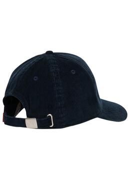 Mütze Superdry Graphic Cord Trucker Marineblauer Kordstoff