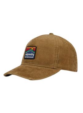 Kappe Superdry Grafik Cord Trucker Kord camel