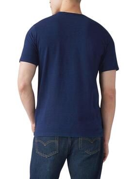 T-shirt Levis Henley blau für Herren