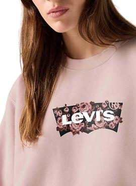 Levis Everyday rosa Pullover für Damen.