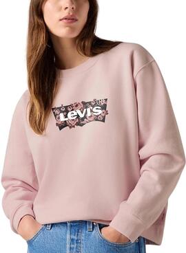Levis Everyday rosa Pullover für Damen.