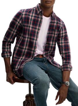 Hemd Superdry Vintage Check in Marineblau kariert für Herren