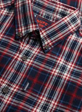 Hemd Superdry Vintage Check in Marineblau kariert für Herren