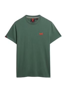 T-Shirt Superdry Essential Logo in Grün für Herren