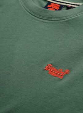 T-Shirt Superdry Essential Logo in Grün für Herren