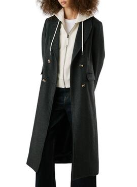 Pepe Jeans Taylor grauer Mantel für Damen.