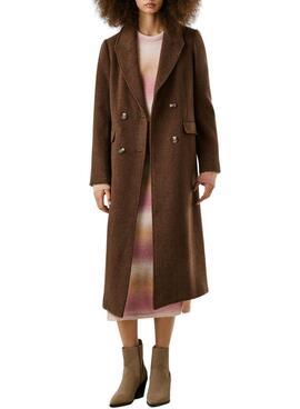 Mantel Pepe Jeans Taylor braun für Damen