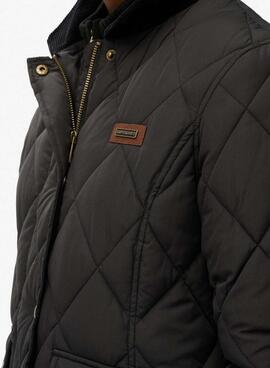 Superdry Cord Trimmed Liner Jacke in Schwarz für Damen