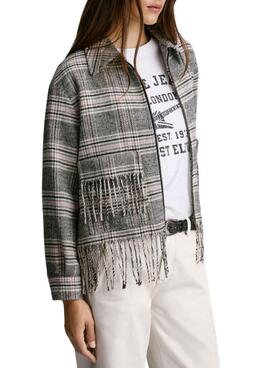 Jacke Pepe Jeans Talani Grau und Rosa für Damen