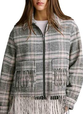 Jacke Pepe Jeans Talani Grau und Rosa für Damen