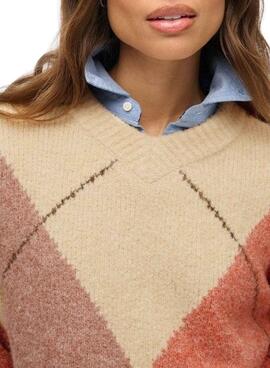 Superdry Argyle Multicolor Pullover für Damen