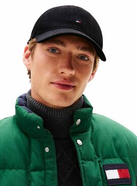 Tommy Hilfiger Flag Cord Cap Schwarz für Herren