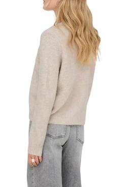Strickjacke ONLY Zoey in Beige für Damen.