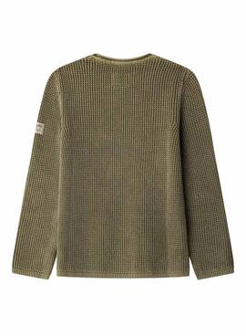 Grünes Pepe Jeans Talton Pullover für Jungen.