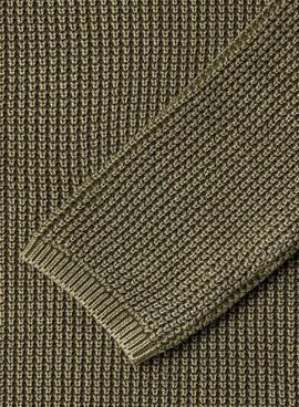 Grünes Pepe Jeans Talton Pullover für Jungen.