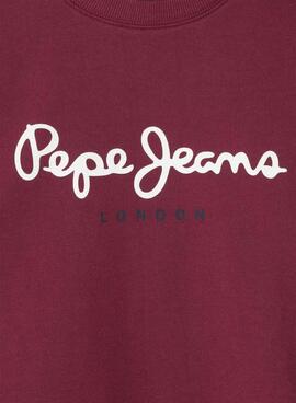 Sweatshirt Pepe Jeans Art Granat für Jungen.