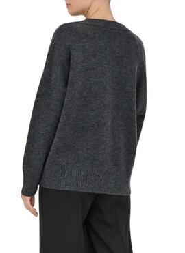 Pullover Only Mari Dunkelgrau für Damen