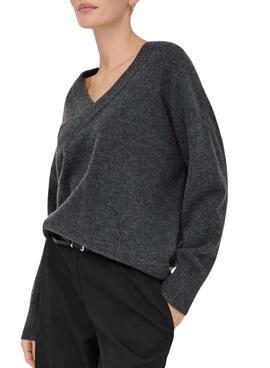 Pullover Only Mari Dunkelgrau für Damen