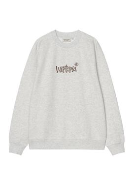 Sweatshirt Carhartt Wiptopia Grau für Damen.