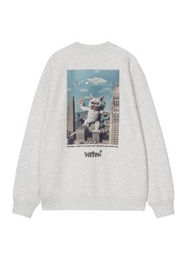 Sweatshirt Carhartt Wiptopia Grau für Damen.