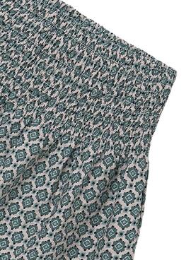 Minirock von Mayoral mit blauem Muster für Mädchen.