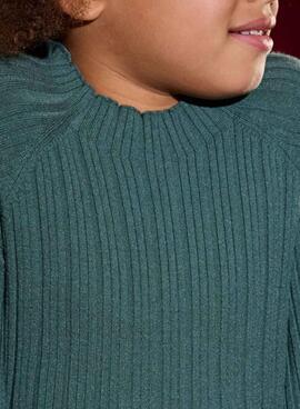 T-shirt Mayoral Tricot grün für Mädchen