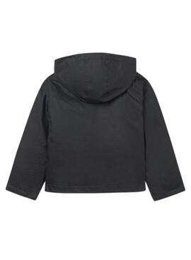 Gewachste Jacke von Mayoral in Schwarz für Mädchen.