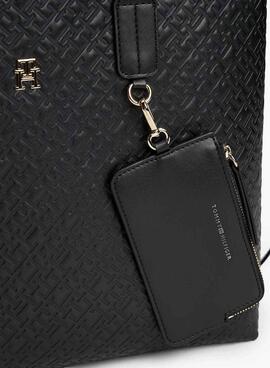 Handtasche Tommy Hilfiger Icon Satchel Schwarz für Damen