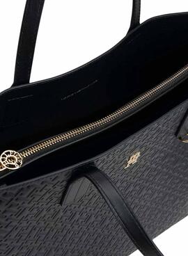 Handtasche Tommy Hilfiger Icon Satchel Schwarz für Damen