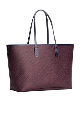 Handtasche Tommy Hilfiger Monoplay blau und rot für Damen
