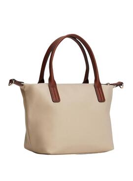 Tommy Hilfiger Mini-Tote-Beutel in Beige aus Nylon für Damen.