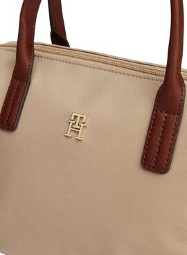 Tommy Hilfiger Mini-Tote-Beutel in Beige aus Nylon für Damen.