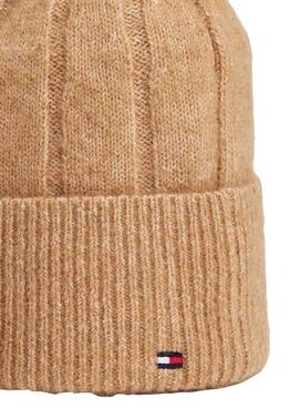 Mütze Tommy Hilfiger Fluffy beige für Damen