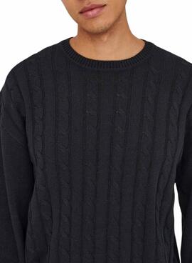 Pullover Only and Sons Lamard marineblau für Herren