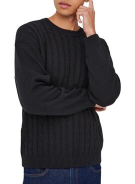 Pullover Only and Sons Lamard marineblau für Herren