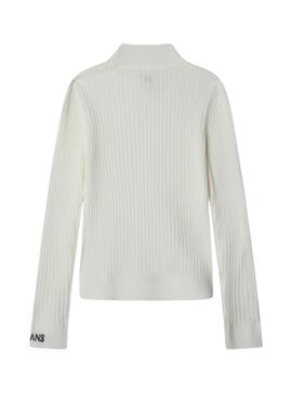 Pepe Jeans Brielle weißes Pullover für Mädchen