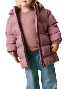 Gepolsterter Mantel Name It Musk rosa für Mädchen