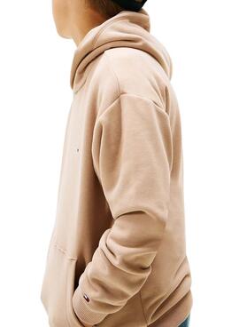 Tommy Hilfiger Mini Corp Beige Kapuzenpullover für Mädchen und Jungen