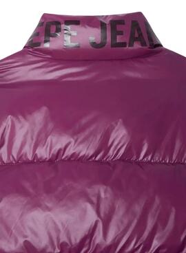Pepe Jeans Essie gesteppte lila Jacke für Mädchen.