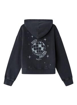 Sweatshirt Pepe Jeans Ava schwarz für Mädchen.
