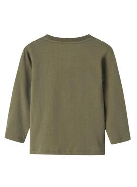 T-Shirt Name It Molen in Grün für Jungen